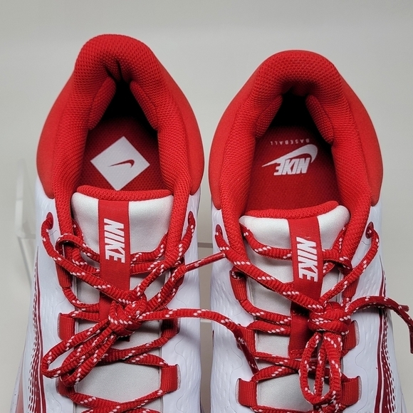 Nike Alpha Huarache Elite 4 MCS Cleats White Red FD6255-105 Men\'s Size 12 New main image 10